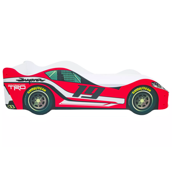 Pat pentru copii Belmarco Supra Car 70 x 160 cm / PAL / Red photo 2 Pat pentru copii Belmarco Supra Car 70 x 160 cm / PAL / Red photo 2