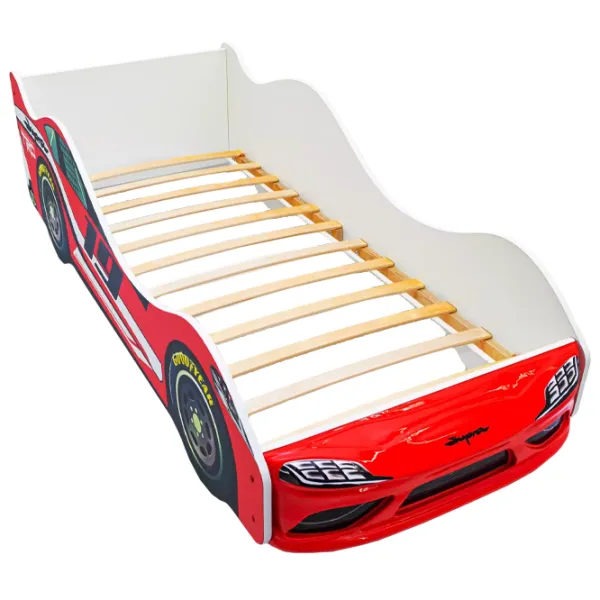 Pat pentru copii Belmarco Supra Car 70 x 160 cm / PAL / Red photo 3 Pat pentru copii Belmarco Supra Car 70 x 160 cm / PAL / Red photo 3