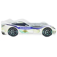 Детская кровать Belmarco Police Car 70 x 160 см/ ЛДСП/ Белый photo 2