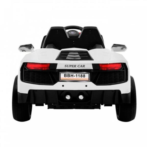 Mașină electrică Future Ramiz PA.BBH-1188.BIA 5 km/ h/ 30 kg/ 3+/ White photo 6 Mașină electrică Future Ramiz PA.BBH-1188.BIA 5 km/ h/ 30 kg/ 3+/ White photo 6
