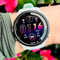 Ceas inteligent Garmin Forerunner 265S 1.1"/ 010-02810-14/ Whitestone White photo 10