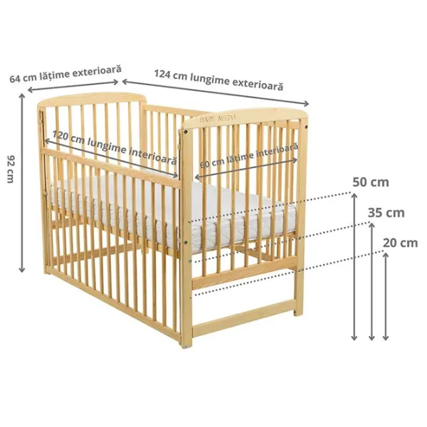 Детская кровать BabyNeeds Ola 0 месяцев - 4 года / Натуральный photo 4
