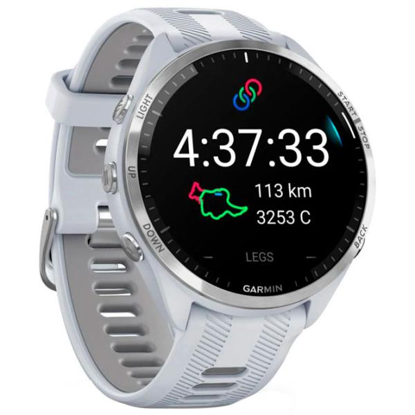 Ceas inteligent Garmin Forerunner 965 1.4"/ 010-02809-11/ Whitestone White photo 6