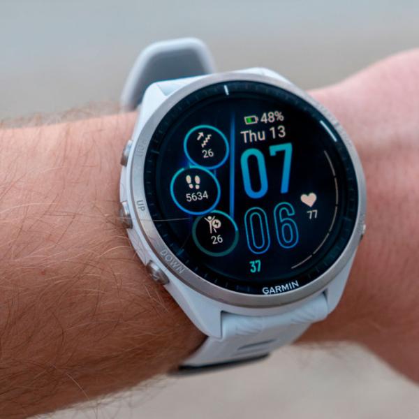 Ceas inteligent Garmin Forerunner 965 1.4"/ 010-02809-11/ Whitestone White photo 9