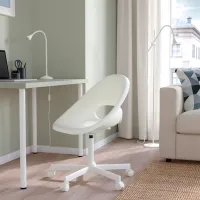 Fotoliu de birou Ikea Loberget Polipropilenă/ White photo 4