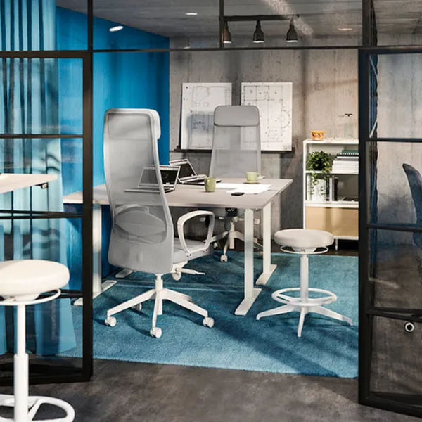 Fotoliu de birou Ikea Markus Stofă/ Gray photo 3