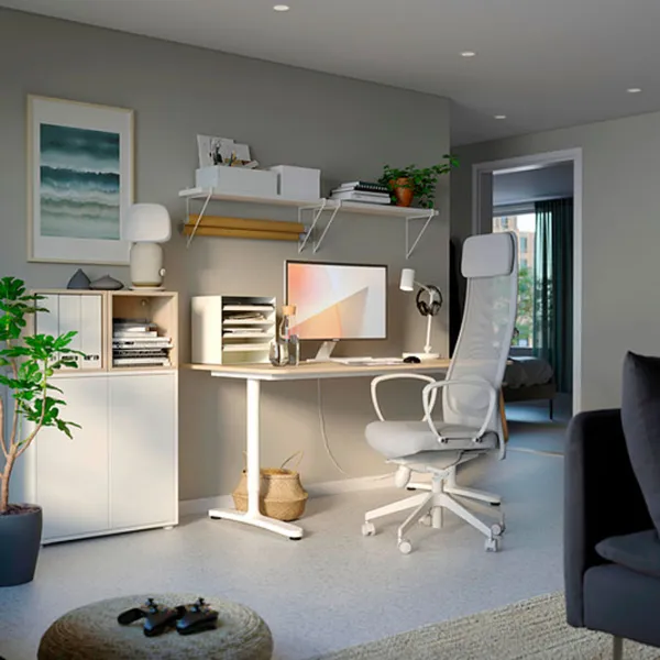 Fotoliu de birou Ikea Markus Stofă/ Gray photo 4
