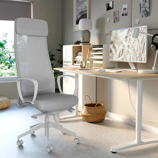 Fotoliu de birou Ikea Markus Stofă/ Gray photo 5