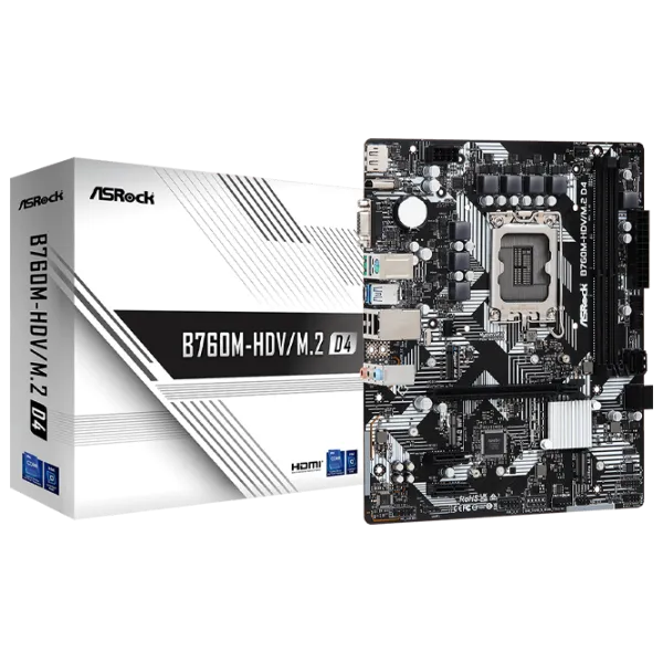 Материнская плата ASRock B760M-HDV/ M.2 mATX/ Intel B760 photo 5