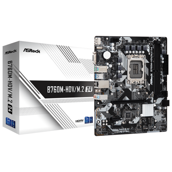 Материнская плата ASRock B760M-HDV/ M.2 mATX/ Intel B760 photo 5