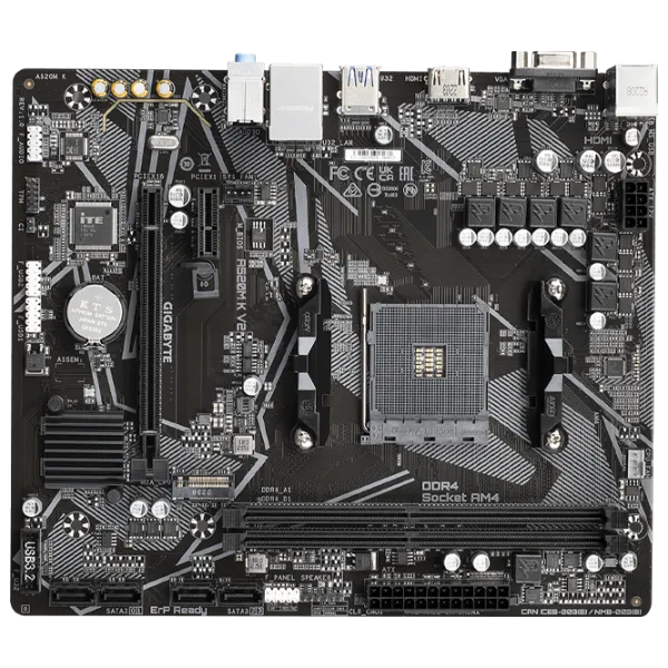 Материнская плата Gigabyte A520M K V2 mATX/ AMD A520 photo 3