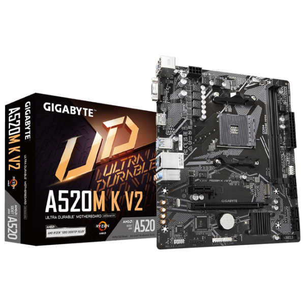 Материнская плата Gigabyte A520M K V2 mATX/ AMD A520 photo 5