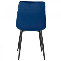 Scaun de bucătărie Signal Chic Catifea/ Blue Black photo 2