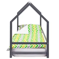 Детская кровать Belmarco Montessori Svogen 70 x 160 см/ Массив/ Графитовый photo 3