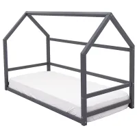 Детская кровать Belmarco Montessori Svogen 70 x 160 см/ Массив/ Графитовый photo 5