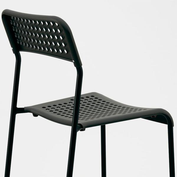 Scaun de bucătărie Ikea Adde Plastic/ Black photo 2