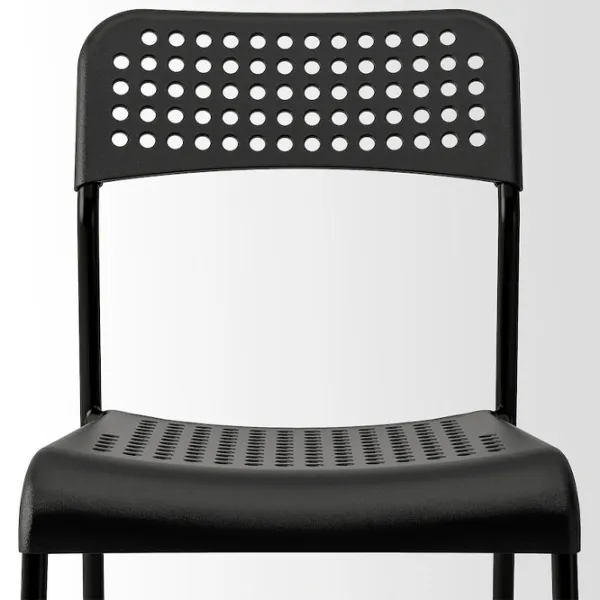 Scaun de bucătărie Ikea Adde Plastic/ Black photo 3
