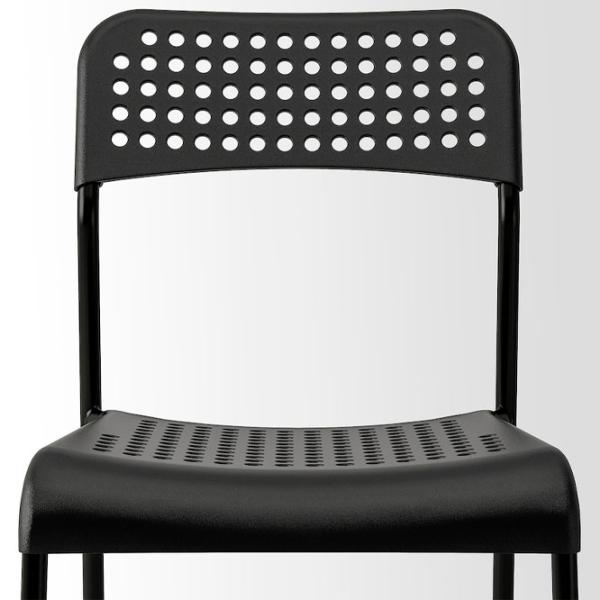 Scaun de bucătărie Ikea Adde Plastic/ Black photo 3