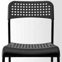 Scaun de bucătărie Ikea Adde Plastic/ Black photo 3