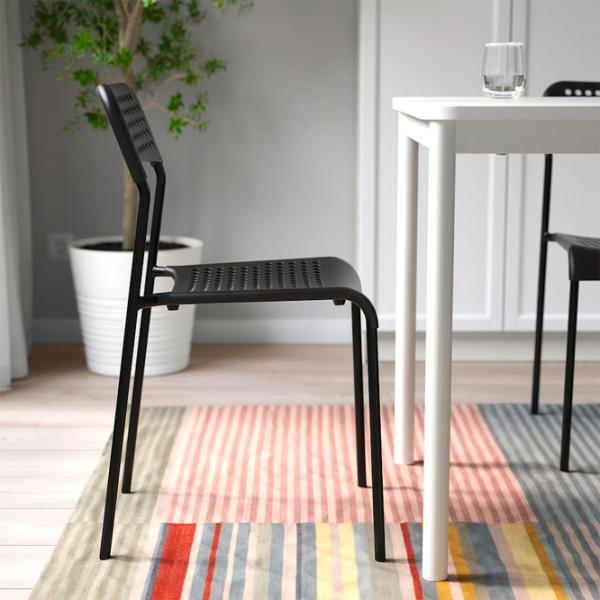 Scaun de bucătărie Ikea Adde Plastic/ Black photo 6