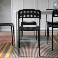 Scaun de bucătărie Ikea Adde Plastic/ Black photo 7