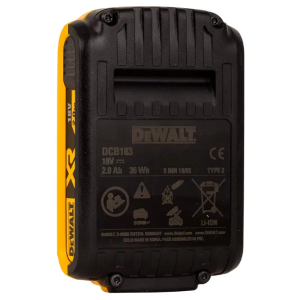 Аккумулятор для инструментов Dewalt DCB183 Li-Ion/ 2 Ач/ 18 V photo 5