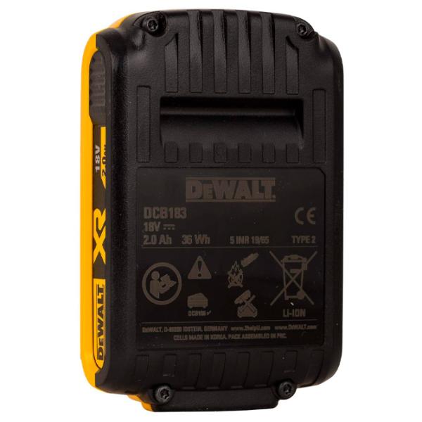 Аккумулятор для инструментов Dewalt DCB183 Li-Ion/ 2 Ач/ 18 V photo 5