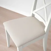Кухонный стул Ikea Ingolf Ткань/ Белый Бежевый photo 4