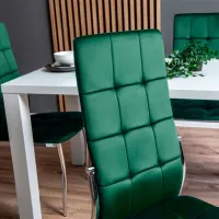 Scaun de bucătărie Halmar K416 Catifea/ Green photo 3