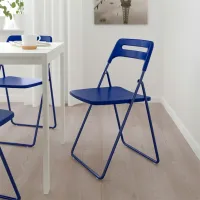 Scaun de bucătărie Ikea Nisse Plastic/ Dark Blue photo 3
