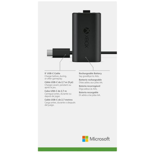 Acumulator pentru controller Microsoft Play and Charge Kit Xbox Series S / Black photo 6