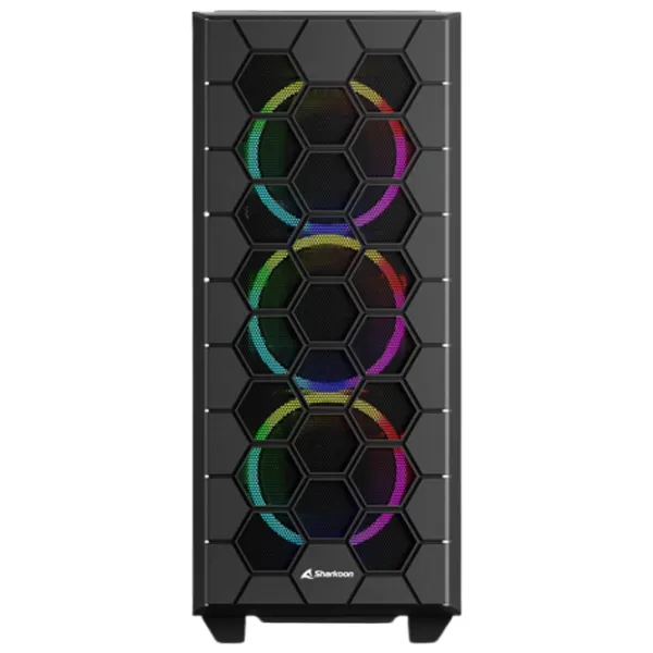 Корпус Sharkoon RGB HEX Mid Tower / Черный photo 3 Корпус Sharkoon RGB HEX Mid Tower / Черный photo 3