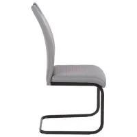 Scaun de bucătărie Halmar K371 Piele artificială/ Gray Black photo 2