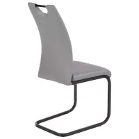 Scaun de bucătărie Halmar K371 Piele artificială/ Gray Black photo 3