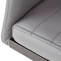 Scaun de bucătărie Halmar K371 Piele artificială/ Gray Black photo 4