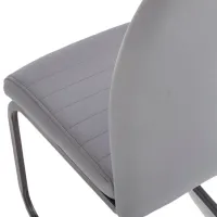 Scaun de bucătărie Halmar K371 Piele artificială/ Gray Black photo 5
