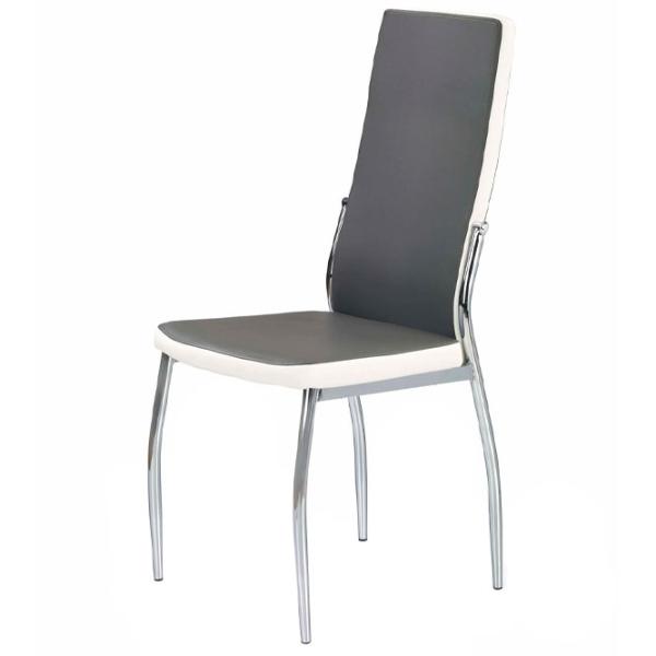 Scaun de bucătărie Halmar K210 Piele artificială/ Gray White photo 2