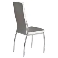 Scaun de bucătărie Halmar K210 Piele artificială/ Gray White photo 3