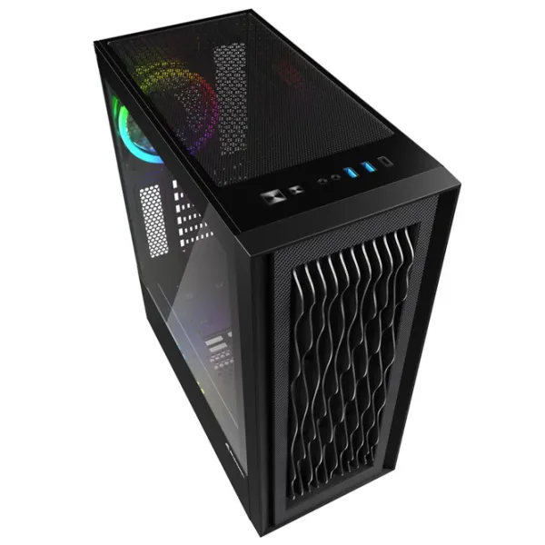 Корпус Sharkoon RGB WAVE Mid Tower / Черный photo 2 Корпус Sharkoon RGB WAVE Mid Tower / Черный photo 2