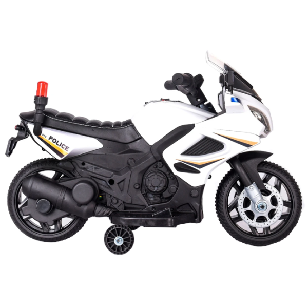 Motocicletă pentru copii Chipolino Patrol 20 kg/ 3+/ 3 km/ h/ White photo 2 Motocicletă pentru copii Chipolino Patrol 20 kg/ 3+/ 3 km/ h/ White photo 2