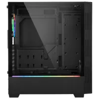 Carcasă Sharkoon RGB LIT 100 Mid Tower / Black photo 6