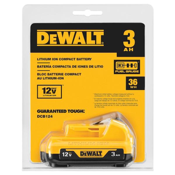 Аккумулятор для инструментов Dewalt DCB124-XJ Li-Ion/ 3 Ач/ 12 В photo 5