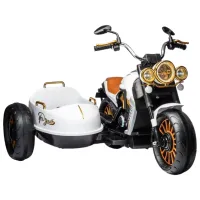 Motocicletă pentru copii Chipolino Duo Tron 35 kg / 3+ / 3 km/h / White photo 2