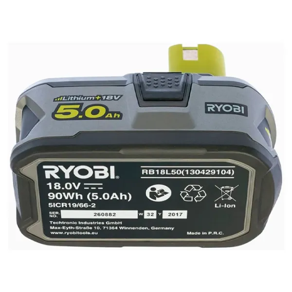 Аккумулятор для инструментов Ryobi RB18L50 Li-Ion/ 5 Ач/ 18 V photo 5