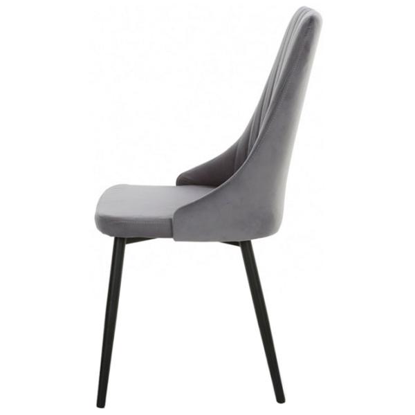 Scaun de bucătărie Stolline Russo Velur/ Gray photo 2