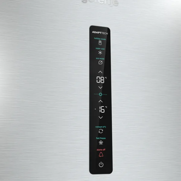 Frigider Gorenje NRC 6204 SXL5M cu congelator jos 361 l / 200 cm / Inox photo 6