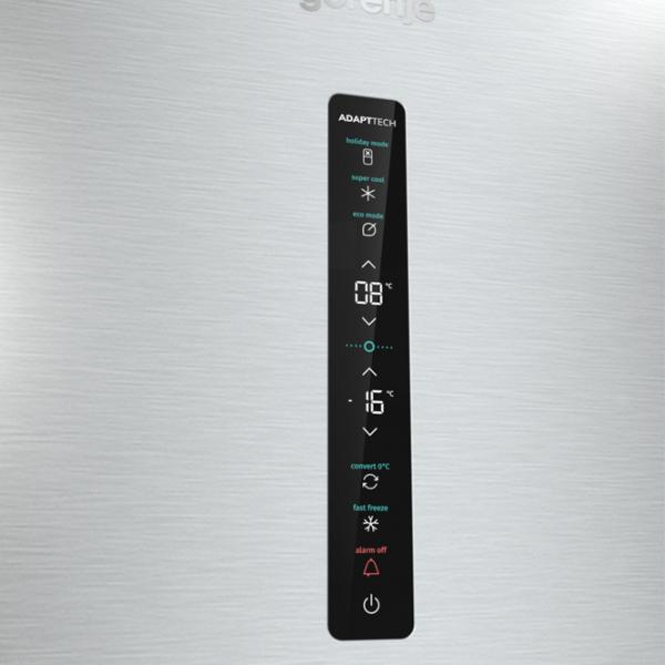 Frigider Gorenje NRC 6204 SXL5M cu congelator jos 361 l / 200 cm / Inox photo 6