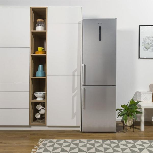 Frigider Gorenje NRC 6204 SXL5M cu congelator jos 361 l / 200 cm / Inox photo 9