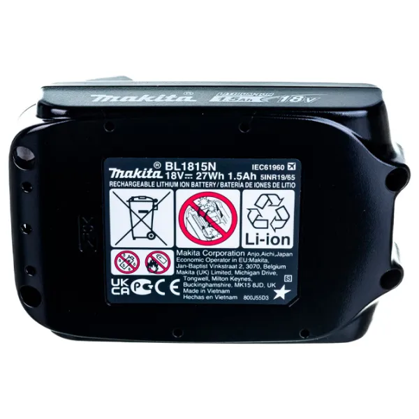 Аккумулятор для инструментов Makita BL1815N Li-Ion/ 1.5 Ач/ 18 V photo 5