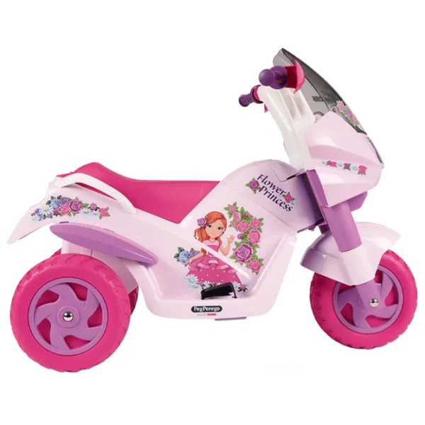Детский мотоцикл Peg Perego Flower Princess 25 кг / 2+ / 4 км/ч / Розовый photo 2